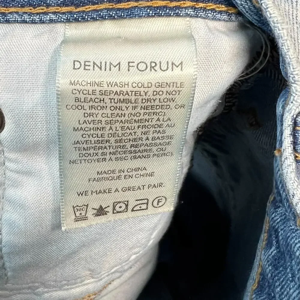 Aritzia‎ Denim Forum The Joni Loose Long Short High Rise Denim Blue Size 25